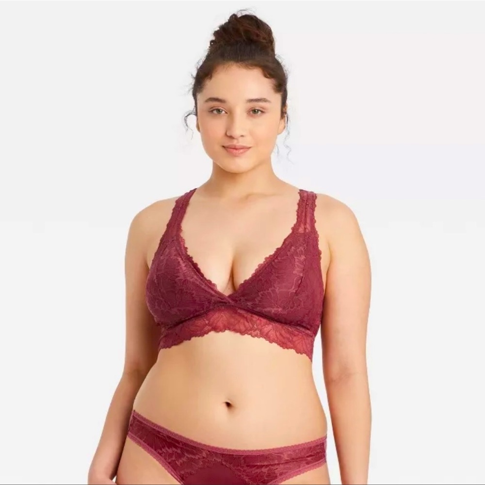 Auden Ruby Lace Bralette
